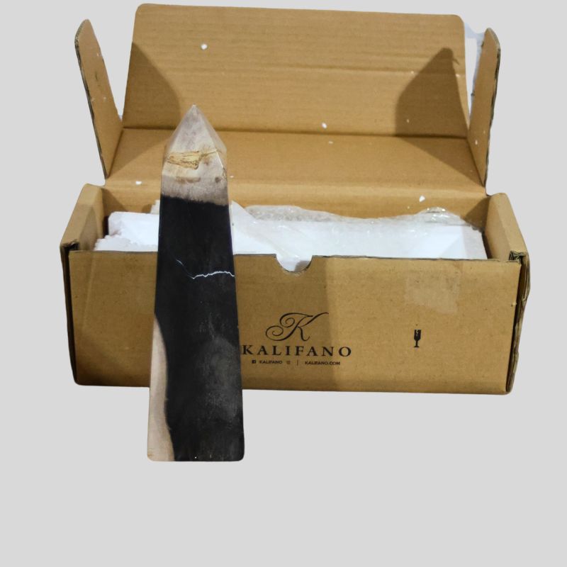 Kalifano Multi colored Onyx Stone Obelisk