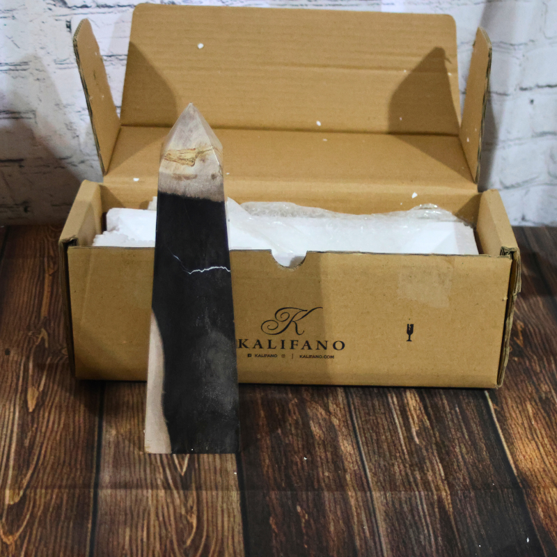 Kalifano Multi colored Onyx Stone Obelisk