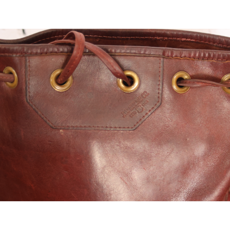 J W Hulme Full Grain Leather Bucket Purse