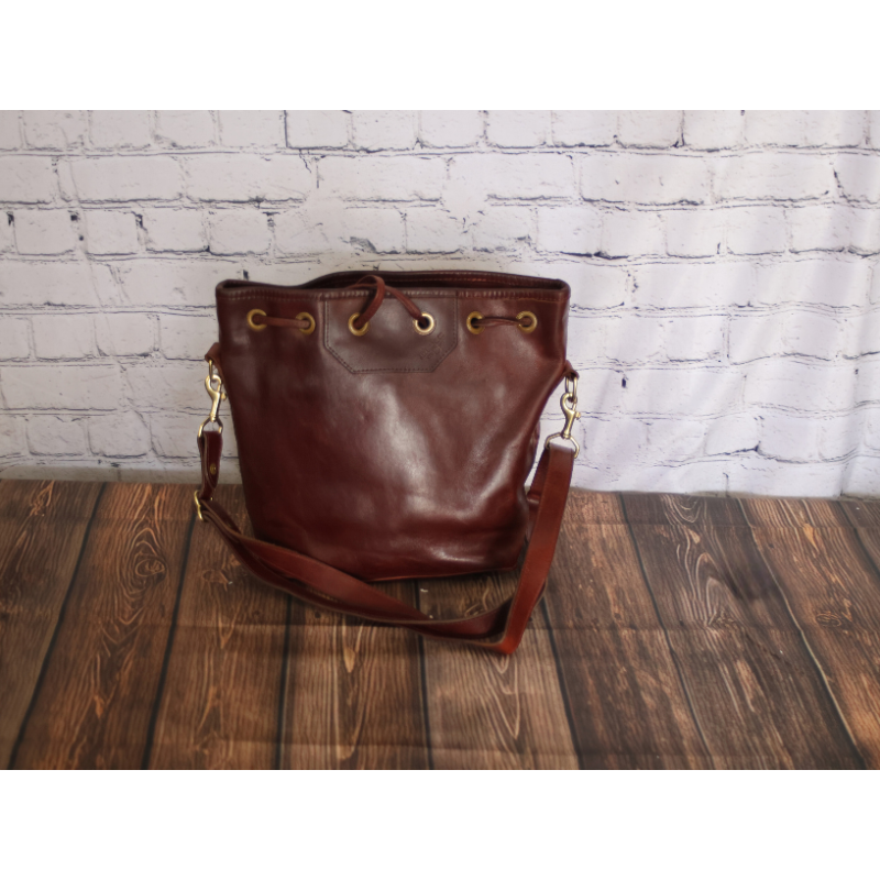 J W Hulme Full Grain Leather Bucket Purse