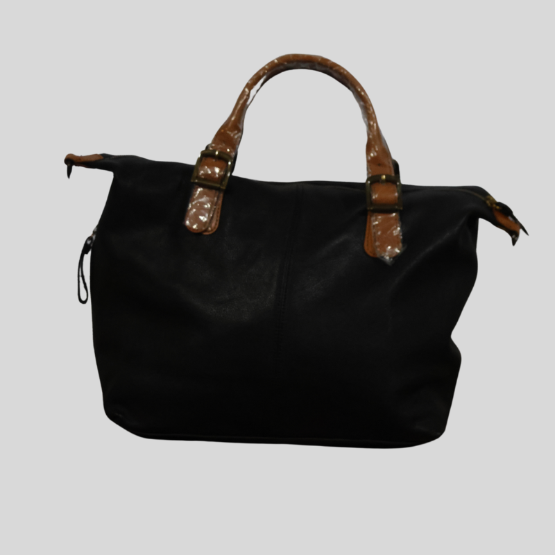 Mark and Graham Black Pebbled Leather Hidden Compartment Purse