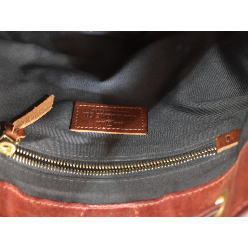 J W Hulme Full Grain Leather Bucket Purse