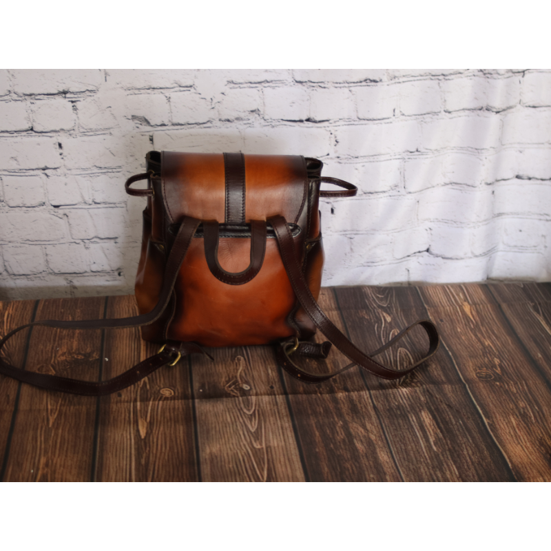 Patricia Nash Full Grain Leather Small Backpack