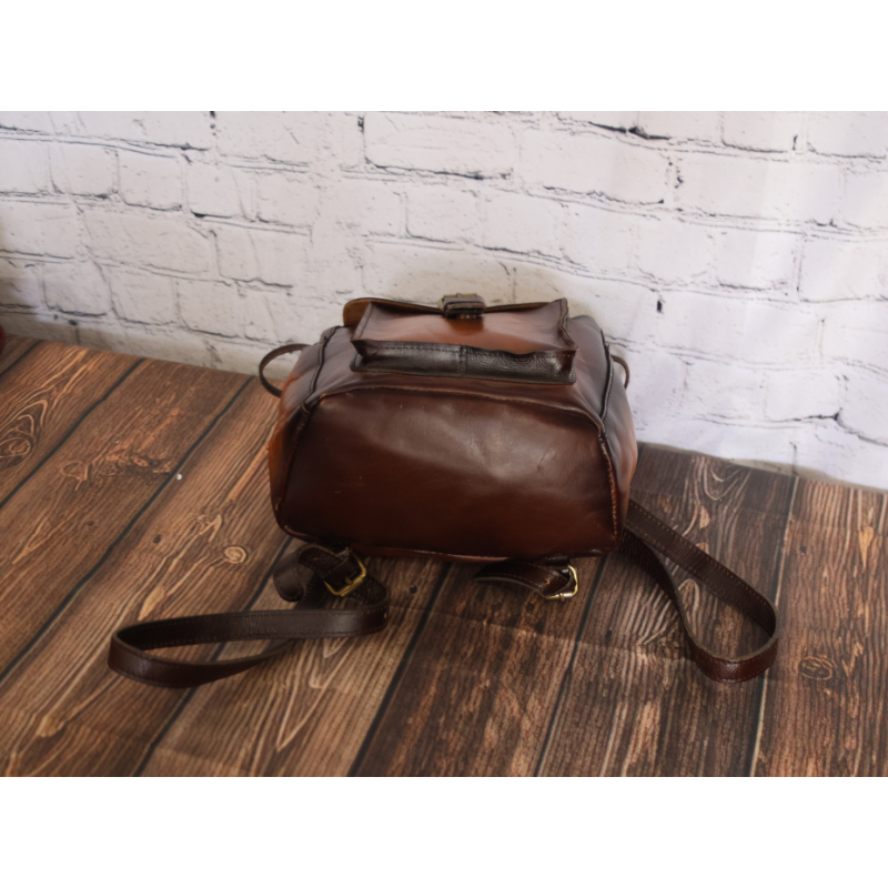 Patricia Nash Full Grain Leather Small Backpack