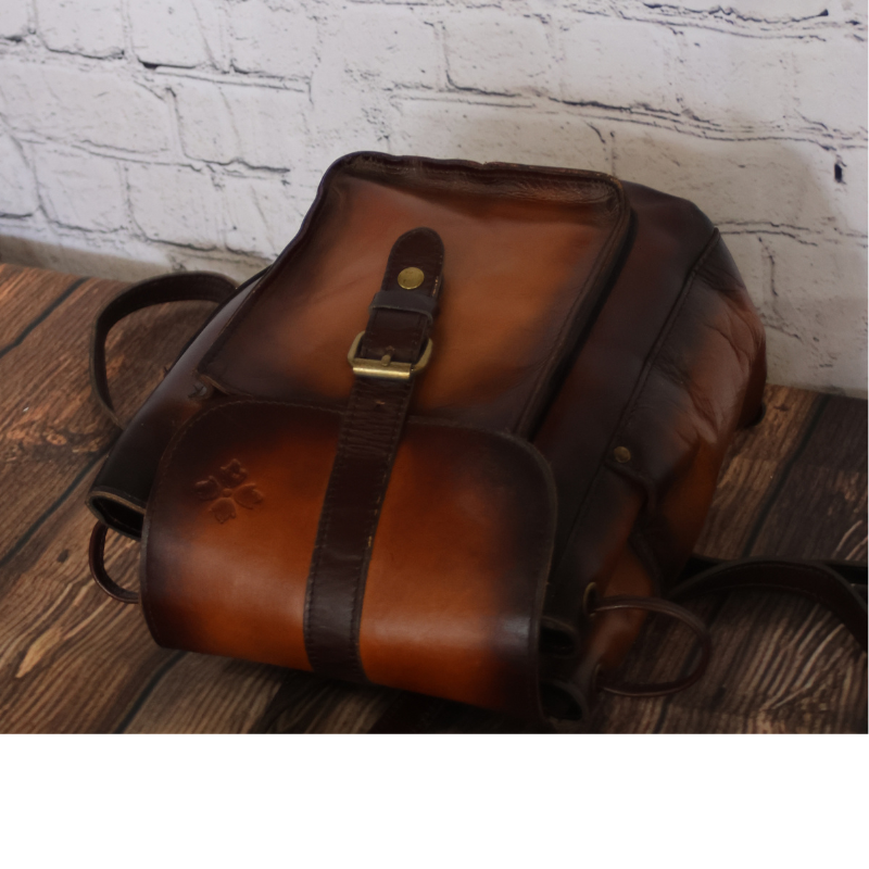 Patricia Nash Full Grain Leather Small Backpack