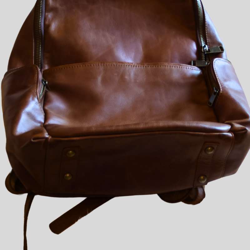 Hides Leather Minelli Leather Backpack – Premium Full-Grain Leather Backpack for Everyday Sophistication