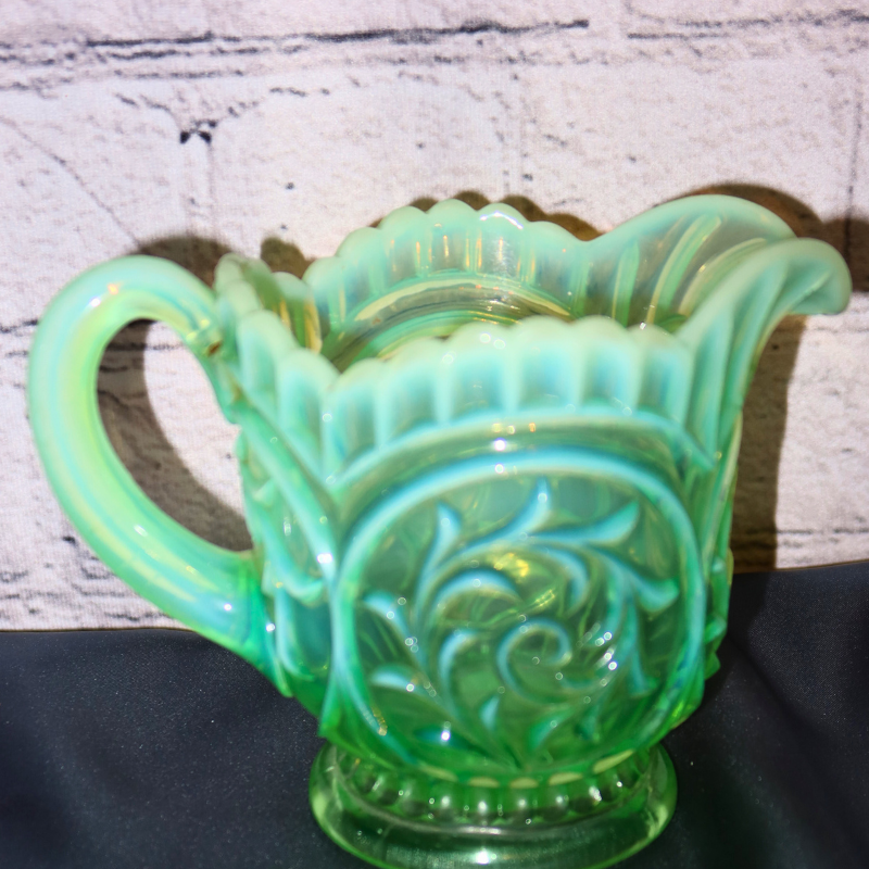 Uranium Glass Small Pitcher