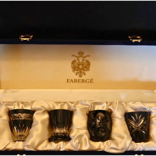 Faberge Crystal Exquisite Shot Glasses