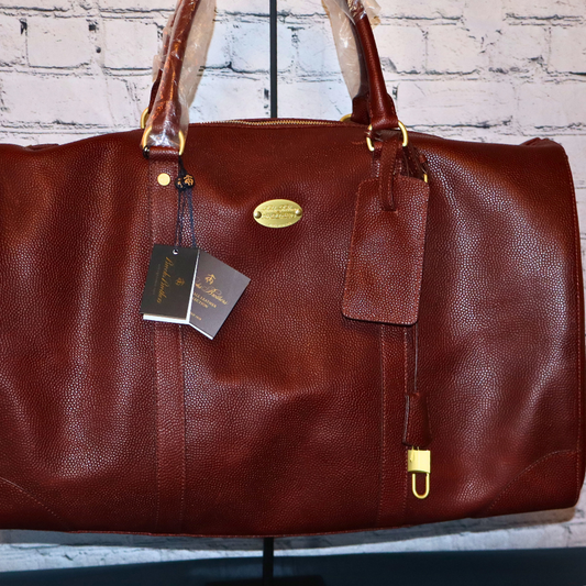 Brooks Brothers Prestigious Extra Large Leather Duffle Bag