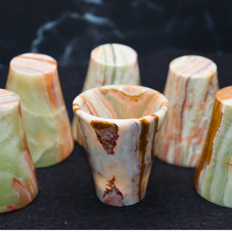 Kalifano Onyx Shot Glasses