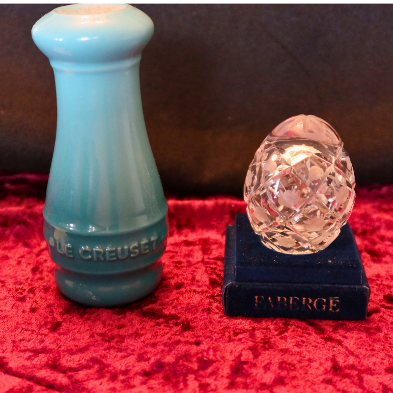 Faberge Crystal Egg for Display or Paperweight