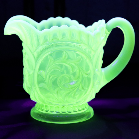 Uranium Glass Small Pitcher