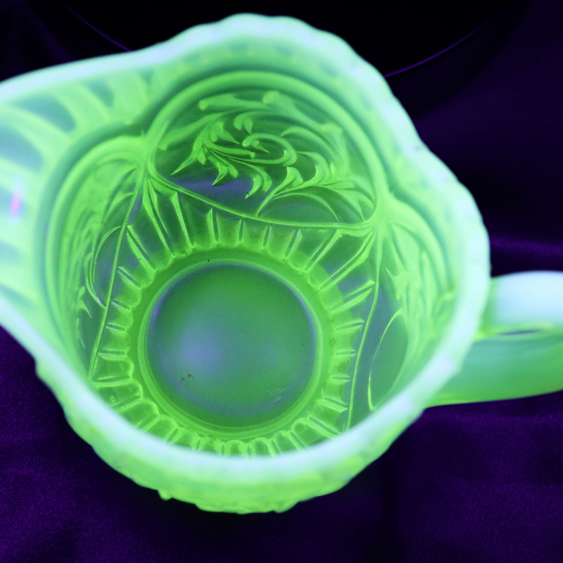 Uranium Glass Small Pitcher