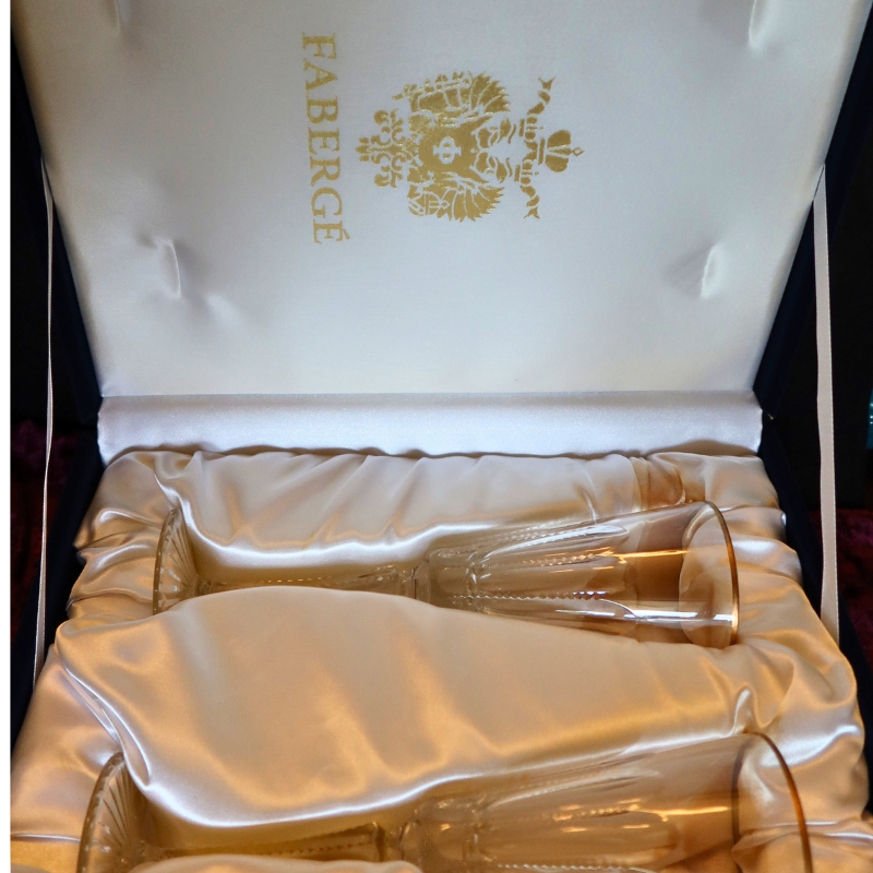 Faberge Crystal Wine Glasses