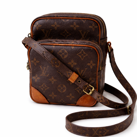 Louis Vuitton Mini Monogram Crossbody Bag | Vintage LV Small Camera Bag | Compact Everyday Luxury